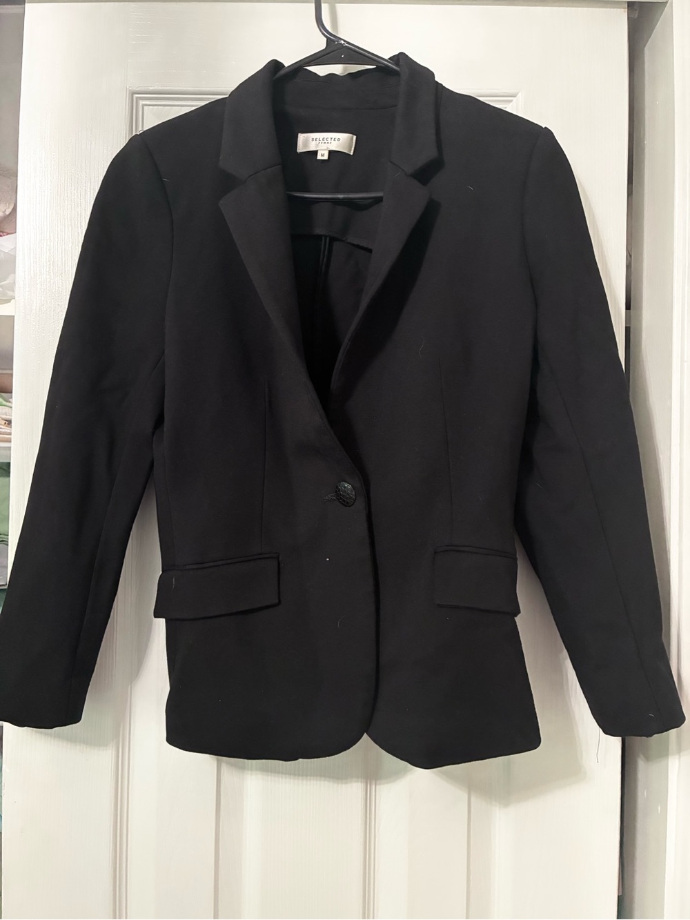Selected Femme Kelly LS Classic Fitted Blazer – Black | Size M